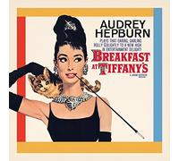 Audrey Hepburn Breakfast at Tiffany's One-Sheet 40 x 40cm Canvas Prints, Polyester, Multi-Colour, 40x40x3.2 cm