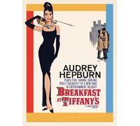Audrey Hepburn "Breakfast At Tiffany's One Sheet" Canvas Print, Cotton, Multi-Colour, 3.20 x 60.00 x 80.00 cm
