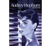 Audrey Hepburn Classic Hollywood 2026 Wall Calendar, A3 Size 29.7 x 42 cm, 12 Monthly Photographs, Wirobound, Full Colour.