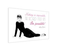 Audrey Hepburn Elegance Unleashed Iconic Celebrity Wall Art Prints - Stylish Canvas Decor for Office, Bedroom, Home Large (30 x 20 cm - 12" x 8" inch)