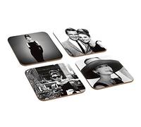 Audrey Hepburn Great 4 Piece Wooden Coaster Set