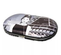 Audrey Hepburn Manicure Set - 5Pc Travel Compact Kit | Nails File Tweezers In Case, Pocket Size | Portable, Manicure, Pedicure | Self Care Therapy | Xmas