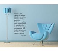 Audrey Hepburn selection of inspirational quotes self adhesive vinyl wall art sticker decal , Large 100cm x 55cm