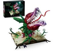 Audrey II Piranha Plant Flower Building Block Set, 1208 PCS Piranha Florid Magic Book Building Kit, Creative Cannibal Botanical Bricks Model Toys, Gifts for Adults and Fans