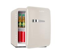 KLARSTEIN Mini Fridge for Bedrooms, Food, Drinks, Beer & Skincare Fridge Cooler, Vintage Design Drinks Fridges, 48L Table Top Fridges w/Adjustable Shelves, Quiet & Small For Home and Office