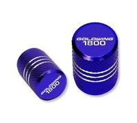 AUDSNI Motorcycle Valve Caps Dust Caps For HON&DA For Goldwing 1800 GL1800 Motorcycle Wheel Tire Air Valve Stem Caps(Blue)