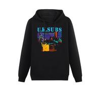 AuduE Uk Subs Age - Black Hoody, Punk, Charlie Harper Pullover Hoodie Hooded Top Unisex Mens Ladies Hooded Sweatshirts Size M