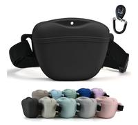 AUDWUD Upgraded Version of Silicone Treat Bag,Thicker and Stronger,Tighter Sealing;Comes with a Belt for Convenient Wearing;also Includes a Training Clicker for Easy Dog Training