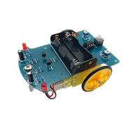 Aueabc Smart Line Follower Robot Car DIY Soldering Kit, LM393 Based Auto Tracking Car with Photosensitive Sensors, DC3V Powered STEM Electronic Assembly Set, Unassembled, NO AA Batteries Included