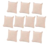 AUEAR, 10 Pack Beige Velvet Watch Pillows Small Jewelry Displays Pillow Bracelet Bangle Cushions Display for Gift Box