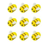 AUEAR, 10 Pack Wool Felt Cute Bumble Bee Craft Ball Mini Crafts Honey Pom for Nursery Tent Decor Scrapbooking Accessories DIY Decoration