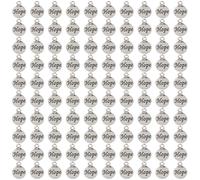 AUEAR, 100 Pack Hope Charms Pendants Inspirational Message Charms Hope Charm for Jewelry Making DIY Crafts