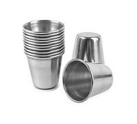 AUEAR, 12 Pack 1 Ounce Stainless Steel Shot Cups Metal Glasses Drinking Vessel Tumbler Barware for Home Bar Party Restaurant 30ml