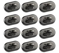 AUEAR, 12 Pack Black Turn Lock Clasp Hardware Purse Closure Latches Handbag Twist Lock Fasteners for DIY Bag Handbag Craft Project