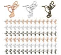 AUEAR, 150 Pack Antique Small Hummingbird Charms Pendant for DIY Earring Bracelets Necklace Jewelry Making (3 Colors)