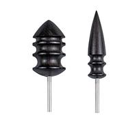 AUEAR, 2 Pack Leather Burnished Bits for Rotary Burnisher Tools PU Leather Burnishing Tool Tips for Clean Edges of DIY Leather Crafts Projects
