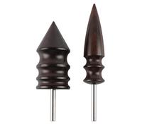 AUEAR, 2 Pack Leather Edge Bevelers Burnishing Working Tool for Leather Craft