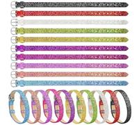 AUEAR, 20 Pack 8mm Wristbands Bracelets for 8mm Slide Letters Mix Colors for Jewelry Making DIY Craft 10 Colors, 20 Pieces