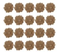 AUEAR, 20 Pack Handmade Burlap Flowers Natural Burlap Rose Rustic Flower Burlap Rose Flower for Home Wedding Party Decoration DIY Crafts (Natural)
