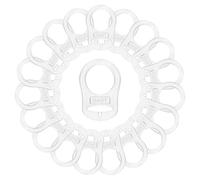 AUEAR, 20 Pack Transparent Silicone Baby Pacifier Clips Holders Dummy Holder