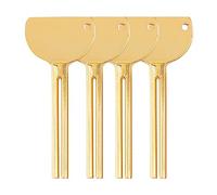AUEAR, 4 Pack Gold Stainless Steel Toothpaste Squeezer Tube Squeezers Keys Toothpaste Tube Roller Presser Wringer for Home Hair Dye