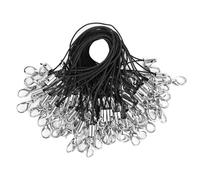 AUEAR, 50 Pack Strap Charm Cords Lobster Clasp Lariat Lanyard Cord String for DIY Jewelry Making USB Drive Keys Keychain Cellphone
