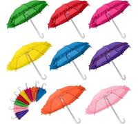 AUEAR, 8 Pack Colorful Cute Mini Umbrella Tiny Umbrellas for Photography Props Home Decoration Supplies