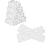 AUEAR, Disposable Arm Sleeves Covers Plastic Oversleeves Protector PE Sleeve Cover Painting with Elastic for Arm Protection, Clear, 100 Pack