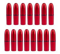 AUEAR, Empty Lipstick Tubes Bullet Shaped Holders Lip Balm Container for DIY (Red, 15 Pack)
