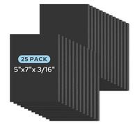 AUEAR, Foam Boards 25 Pack 5x7 inches Bulk 3/16" Thickness Black Foam Core Board Presentation Sheet Multipurpose Black Boarding for Presentation Project Crafts Mounting School Display