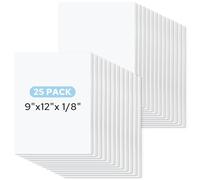 AUEAR, Foam Boards 25 Pack 9x12 inches Bulk 1/8" Thickness White Foam Core Board Presentation Sheet Multipurpose Blank Boarding for Presentation Project Crafts Mounting School Display
