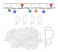 AUEFUDQ 70 Pieces Gutter Hooks for Hanging Christmas Garlands on Gutters, Christmas Light Hooks, Universal for Indoor and Outdoor