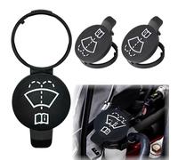 AUEFUDQ Black Plastic Washer Bottle Cap, Compatible with Car, Truck, GM Models (13227300) 2010-2016, Snap Closure, Vehicle Part