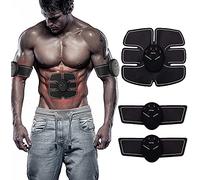 AUELEK EMS Muscle Stimulator, Electric Abdominal Muscle Trainer, EMS Training Device, Muscle Stimulation with 6 Modes, 9 Intensities, USB Rechargeable Muscle Trainer, Electric for Abdomen, Arm, Leg