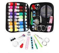 AUERVO 86 Pieces Sewing Kit, Sewing Kit Basic Equipment, Travel Sewing Set, Including Scissors, Sewing Thread, Buttons, Tape Measure, etc., Portable Mini Sewing Kit for Adults, Beginners, Families