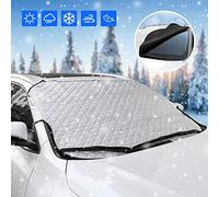 AUERVO Car Windscreen Snow Cover Windshield Snow Ice Cover Frost Waterproof Windproof Dustproof Scratch Resistant Outdoor UV Protection Car Covers for SUV Most Vehicle (L size (58"(W) X 40"(H)))