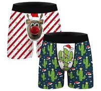Aueyan Mens Boxer Briefs Funny Novelty Underwear Hilarious Gifts for Men No Fly