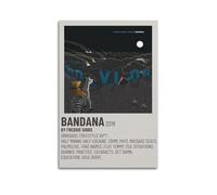 AUEYQWHE BANDANA FREDDIE GIBBS Poster Wall Art Aesthetic Cover Poster Design Painting for Living Room Bed Room 16x24inch(40x60cm) Unframe-style