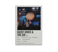 AUEYQWHE Daisy Jones And The Six Taylor Jenkins Reid Poster Wall Art Aesthetic Cover Poster Design Painting for Living Room Bed Room 12x18inch(30x45cm) Unframe-style
