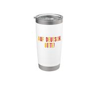 Auf Deutsh Bitte German Teacher Appreciation Student Stainless Steel Insulated Tumbler