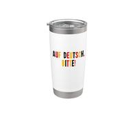 Auf Deutsh Bitte German Teacher Appreciation Student Stainless Steel Insulated Tumbler
