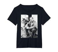 Auf Wiedersehen Pet Jimmy Nail On Set 1982 T-Shirt, Women's Plus, Black, 6X