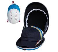 Aufbewahrungstasche für Baseballkappen, Reiseetui für Baseballmützen, Aufbewahrungstasche - EVA Reise-Kappenbox mit 35×22×15 cm, wasserfest, verstellbarer Gurt, großes, Fassungsvermögen für unterwegs