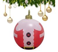 Aufblasbare Weihnachtskugeln Für Den Baum | 60 Cm Große Outdoor Weihnachtsanhänger - Aufhängbare Weihnachtsdekoration | Für Dachvorsprünge Geländer Zweige Rasen Wohnzimmer Schlafzimmer Arbeitszimmer
