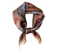Aufeel 100% Pure Mulberry Small Square Silk Scarf For Women - 53 x 53 cm, S