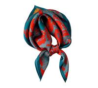 Aufeel - 100% Pure Mulberry Square Silk Scarf - For Women - 53.3 x 53.3 cm, Girl, S