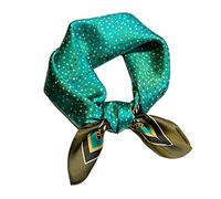 Aufeel 100% Real Mulberry Silk Women Small Square Neck Scarfs 21" Lightweight Headscarf Printed Neckerchief Gift Packed, Happy Music, S