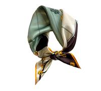 Aufeel 100% Real Mulberry Silk Women Small Square Neck Scarfs 21" Lightweight Headscarf Printed Neckerchief Gift Packed, Wintersweet, S