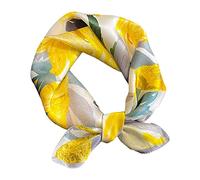 Aufeel Women's Af001 Modern, Yellow, flowers., S
