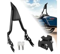 AUFER Detachable Rear Passenger Backrest Sissy Bar Compatible With For Touring Road King Street Glide Electra Glide Road Glide FLHR FLHX FLHT FLTR 2009-2024